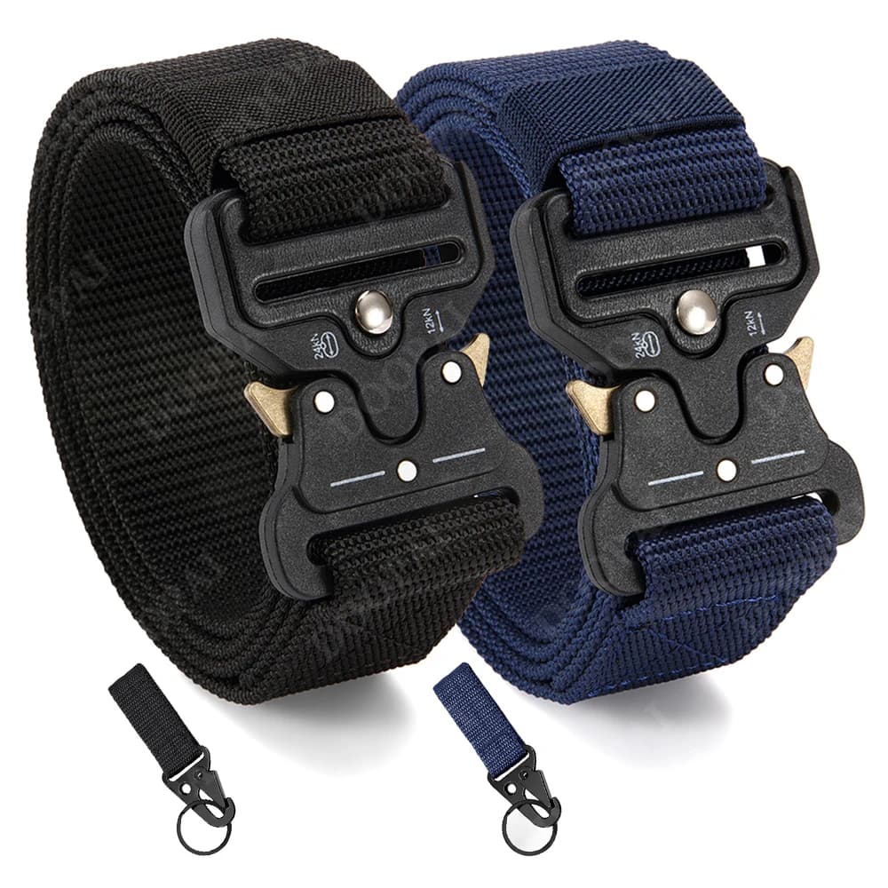 Men's Belt Outdoor Hunting Tactics Belt Multi functional Buckle Nylon Belt High Quality Marine Corps Canvas Belt 125cm