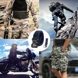 Men's Belt Outdoor Hunting Tactics Belt Multi functional Buckle Nylon Belt High Quality Marine Corps Canvas Belt 125cm