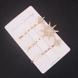 3Pcs/set Luxury Hair Clip Pins Crystal Snowflake Hairpins  Wedding Hair Jewelry Gift Headwear Barrettes Ornament Accessories