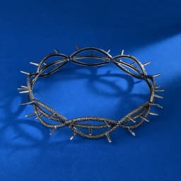 Kendrick Lamar Style Thorn Elf King Crown – Retro Two-Dimensional Men's Hair Jewelry Large Round Fantasy Headband for Cosplay