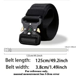 Men's Belt Outdoor Multi Function Compass Belt High Quality Canvas For Nylon Male Luxury Belts Women's Sports Jeans Neutral Belt