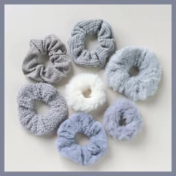 7 Pcs/Set Women Hair Scrunchies Set Plush Solid Hair Band for Girls Ponytail Holder Rubber Bands Hair Ties Hair Accessories