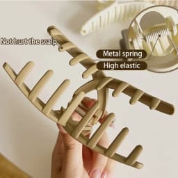 Matte Cross Hair Clip for Women Fashion Large Hairpin French Elegant Hairgrips Lady Hair Claw Clips Korea Girls Hair Accessories