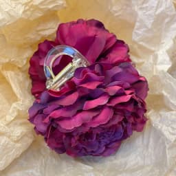 French Elegant Peony Flower Hair Claw Beautiful Simulation Flowers Hair Claw Clip Chic Summer Beach Headpiece for Women Girls