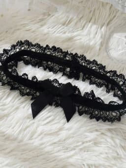 1PC Women Belt Accessories Women Bow Leg Ring Sexy Lingerie Lace Garter Belt Bowknot Leg Loop Wedding Garters Bridal Cosplay