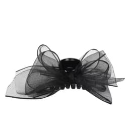 2Pcs Black Elegant Lace Bow Hair Clips Sweet Side Bangs Hairs Cards Temperament Forehead Clip Headdress Duckbill Clips Wholesale
