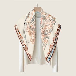 New Brand Two-sided Print Headband Scarf Women Fashion 90*90cm Silk Hijab Bandana Neckerhicef Sun Protection Shawl Headscarf