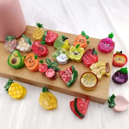 1/2/4 PCS Fruit Acetate Hairpin Cute Little Grab Strawberry Lemon Cherry Grape Bangs Broken Hairpin Top Clip Hair Accessories