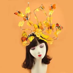 Cool Fairy Princess Antlers Hairband Tree Branches Butterfly Headband Hair Accessories Gothic Headpiece