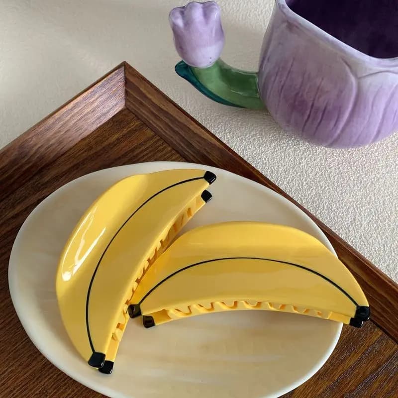 1pc Korean style large fruit clip, back of the head disc hair, banana hair clip, simple shark clip hair clip, hair accessory