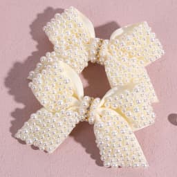2Pcs Pearl Bow Hair Clips Sweet Elegant Rhinestone Bownot Hairpin For Girls Children Women Boutique Headdress Hair Accessories