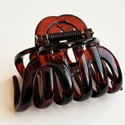 Acrylic Pumpkin Hair Clips Hollowed Simple Fashion Hair Claw For Women Vintage Temperament Shark Y2k Trendy Hair Volume Clips