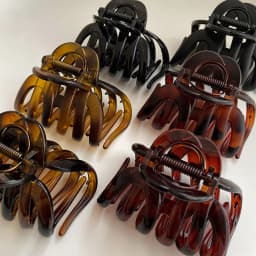 Acrylic Pumpkin Hair Clips Hollowed Simple Fashion Hair Claw For Women Vintage Temperament Shark Y2k Trendy Hair Volume Clips