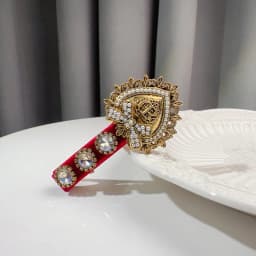 Retro Heart Pearl Rhinestone Hair Clip Elegant Hairpin Duckbill Clip Exquisite Barrettes Hair Accessories for Women Girls