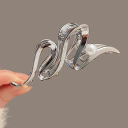 New Women Elegant Geometric Bow Hair Claws Vintage Simple Hair Clip Grab Large Metal Hairpins Barrettes Fashion Hair Accessories