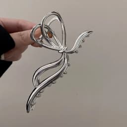 New Women Elegant Geometric Bow Hair Claws Vintage Simple Hair Clip Grab Large Metal Hairpins Barrettes Fashion Hair Accessories