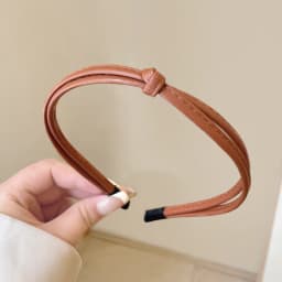 Sweet And Cool PU Leather Narrow Edge Headband for Women Elegant Simple Face Wash Headband Fashionable Girl Hair Band Hair Acces