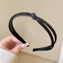 Sweet And Cool PU Leather Narrow Edge Headband for Women Elegant Simple Face Wash Headband Fashionable Girl Hair Band Hair Acces