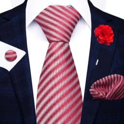 Wholesale Fashion 8 CM Blue Paisley Tie Pocket Squares Cufflink Pin Set Man Office Suit Accessories Wedding Gift Fit Party