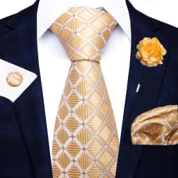 Wholesale Fashion 8 CM Blue Paisley Tie Pocket Squares Cufflink Pin Set Man Office Suit Accessories Wedding Gift Fit Party