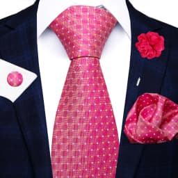 Wholesale Fashion 8 CM Blue Paisley Tie Pocket Squares Cufflink Pin Set Man Office Suit Accessories Wedding Gift Fit Party