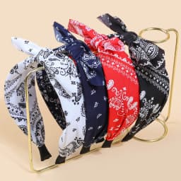 1/4pcs Women Headbands Paisley Hair Bands Knoted Turban Headband Head Wraps Stripe Cloth Head Bands for Women and Girls