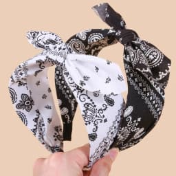 1/4pcs Women Headbands Paisley Hair Bands Knoted Turban Headband Head Wraps Stripe Cloth Head Bands for Women and Girls