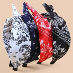 1/4pcs Women Headbands Paisley Hair Bands Knoted Turban Headband Head Wraps Stripe Cloth Head Bands for Women and Girls