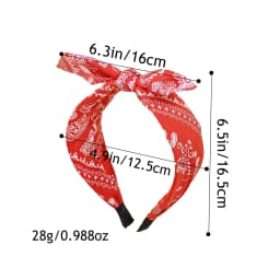 1/4pcs Women Headbands Paisley Hair Bands Knoted Turban Headband Head Wraps Stripe Cloth Head Bands for Women and Girls