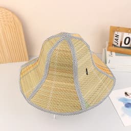 Chinese Bamboo Rattan Hats Retro Handmade Weave Straw Hat Tourism Rain Dance Props Cone Fishing Sunshade Fisherman Hat