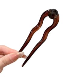 New Chinese Style Retro Wave Round Bead U-shaped Hairpin for Women 2025 New Style Bun Head Dished Hair Accessories