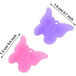 50 Pcs Butterfly Hair Clips Pastel Mini Cute Accessories For Women, Matte Colors Assorted Color, Beautiful And Random Colour