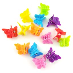 50 Pcs Butterfly Hair Clips Pastel Mini Cute Accessories For Women, Matte Colors Assorted Color, Beautiful And Random Colour