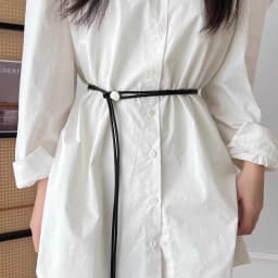 1pcs New Style Soft Leather Cord Thin Waist Belt for Women, Summer Dress Shirt Decorative Versatile Long Waist Cord Fashionable