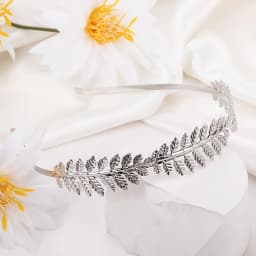 Elegant Solid Color Leaves Hairband! Non-Slip Design, New Gold Leaf Decoration, Retro Baroque Style.