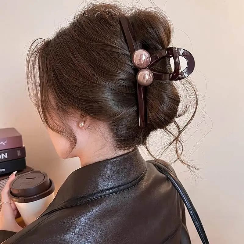 Elegant Hair Clips Claw for Women Trendy Large Crab Catches Clamp Plastic Hairpin Korea Girls Hair Accessories