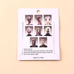 Easy Hair Accessories Stretchy Magic Beads Double Hair Comb Hair Combs Clips Elasticity