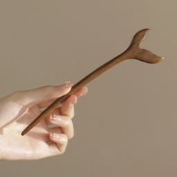 Exquisite Wood Wooden Hair Stick Cat Animals Chinese Style Hairpin Rabbit Hair Sticks for Buns Hanfu Headwear Cheongsam