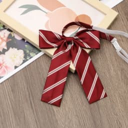 Stripes JK Ties College Student Shirt Suit Neckwear Neckties For Men Women Lazy-tie Bachelor's Uniform Short Neck Tie
