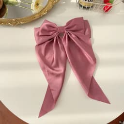 1/6pcs Long Ribbon Bow Hair Clips for Women Korean Style Solid Color Daily Wear Hairpin Fashion Girls Hair Clamp