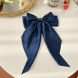1/6pcs Long Ribbon Bow Hair Clips for Women Korean Style Solid Color Daily Wear Hairpin Fashion Girls Hair Clamp