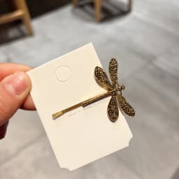 2Pcs/Set Fashion Metal Vintage Dragonfly Barrettes Hairpin Hair Clips For Women Girls Headwear Bangs Side Hair Accessories Gifts