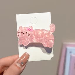 5pcs of Assorted Cute Cartoon Party Hair Clips Featuring Dogs And Cats,Perfect for Girls ,Duckbill clip headband hair clip