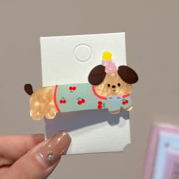 5pcs of Assorted Cute Cartoon Party Hair Clips Featuring Dogs And Cats,Perfect for Girls ,Duckbill clip headband hair clip