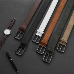 Men Belts High Quality Genuine Leather LONG Large Pin Buckle Metal Automatic Buckle Male Belts Strap Male