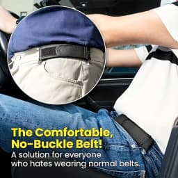 1/2Pcs Unisex No-Buckle Elastic Belt With Adjustable Invisible Elastic Belt For Casual and Versatile Use, Convenient Belt