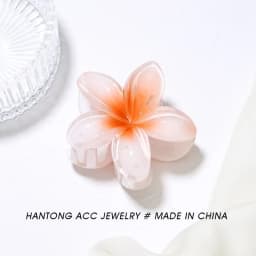 Plumeria Hair Clips Flower Hair Claw Clip Trendy HairClips Korean Hair Accessories For Girls
