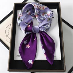 Silk Satin Scarf For Women, 70x70cm, Printed Handkerchief, Square Head Bandana, Small Neck Silencer,Ab For Ladies And Girls