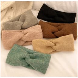 Hot Sale! Women Girls Solid Color Hair Bands Wool Knitted Headbands Cross Turban Bandage Ear Warmer Hairbands Hair Accessories
