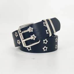 110cm Unisex Men Belts For Women High Quality Double Hole Star Eyelet Hip Hop Rock Style Subculture Y2K Belt Punch Free Size